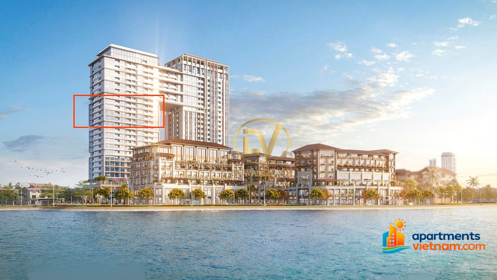Sun Ponte Residence Da Nang studio for sale, 26.4m², facing East, price 2.7 billion, waiting for book