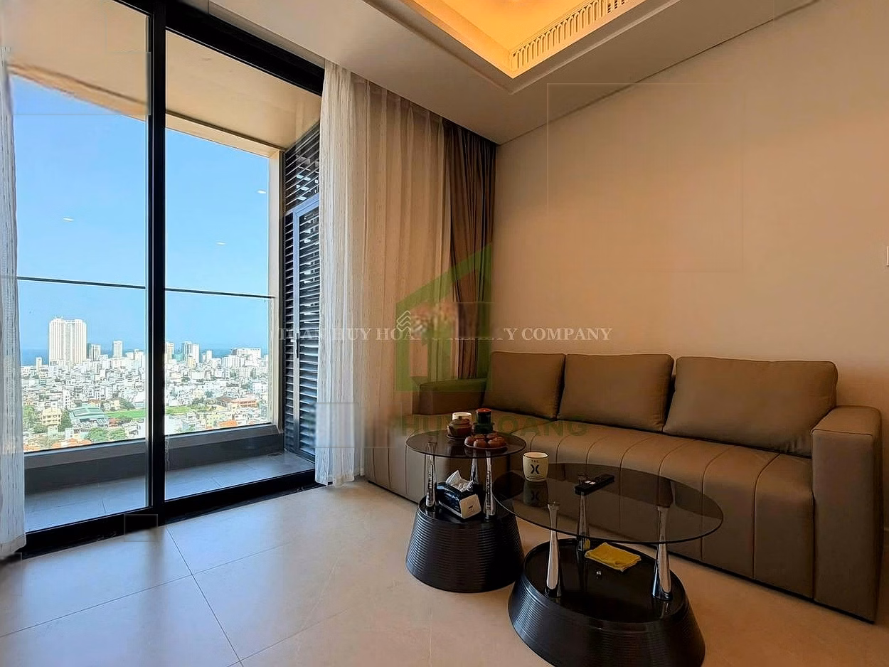 Luxury 1-bedroom apartment for rent at Panoma Da Nang, 55m2, price 24 million VND