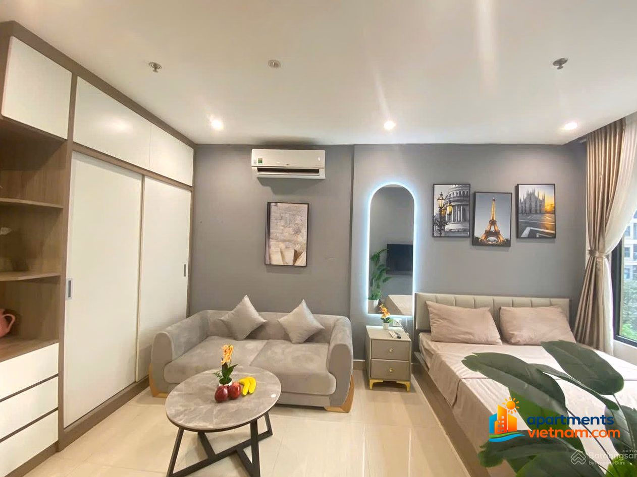 Studio apartment for rent in building S2.02 Vinhomes Ocean Park, new furniture, near Technopark, Vin Uni, come in now