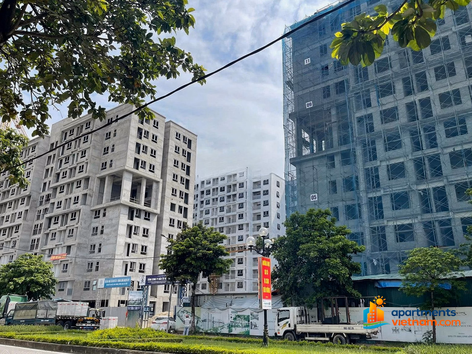Open for sale commercial apartment fund CT3 Kim Chung-Dong Anh apartment corner 63m² with 3 bedrooms 2 bathrooms, sign HDMB now