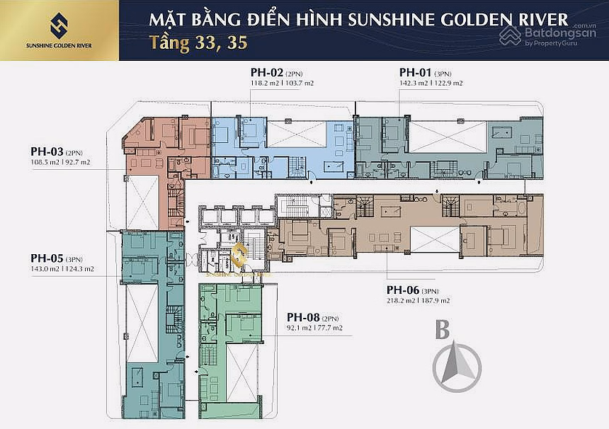 Selling the most beautiful duplex apartment at Sunshine Golden River building, 495m2, beautiful view, many amenities