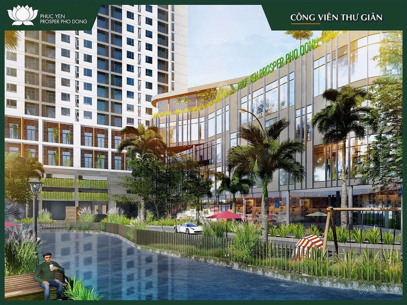 Thu Duc 2-bedroom apartment for sale - Cool exterior view towards the center of District 1