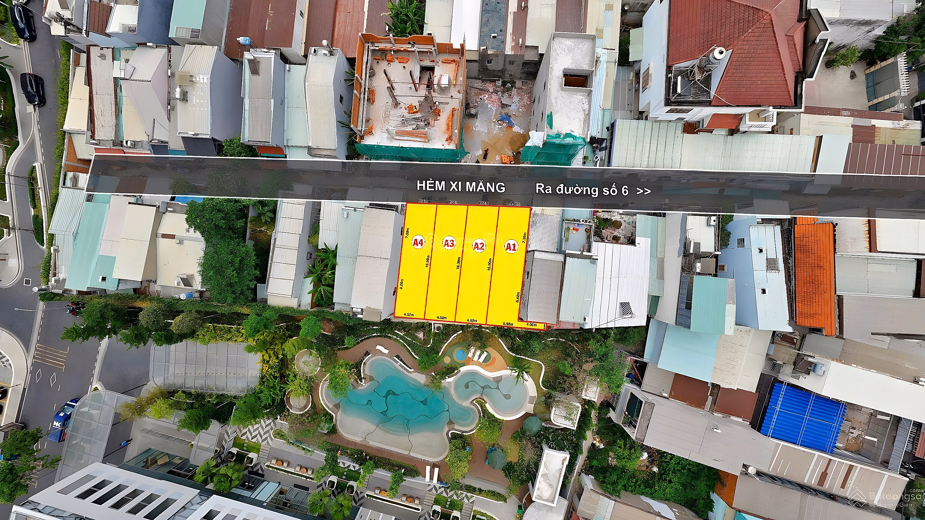 Lot of land 74m2 - 75 million/m2 near Van Phuc City, HXH, separate pink book - only 5 minutes from Binh Loi bridge