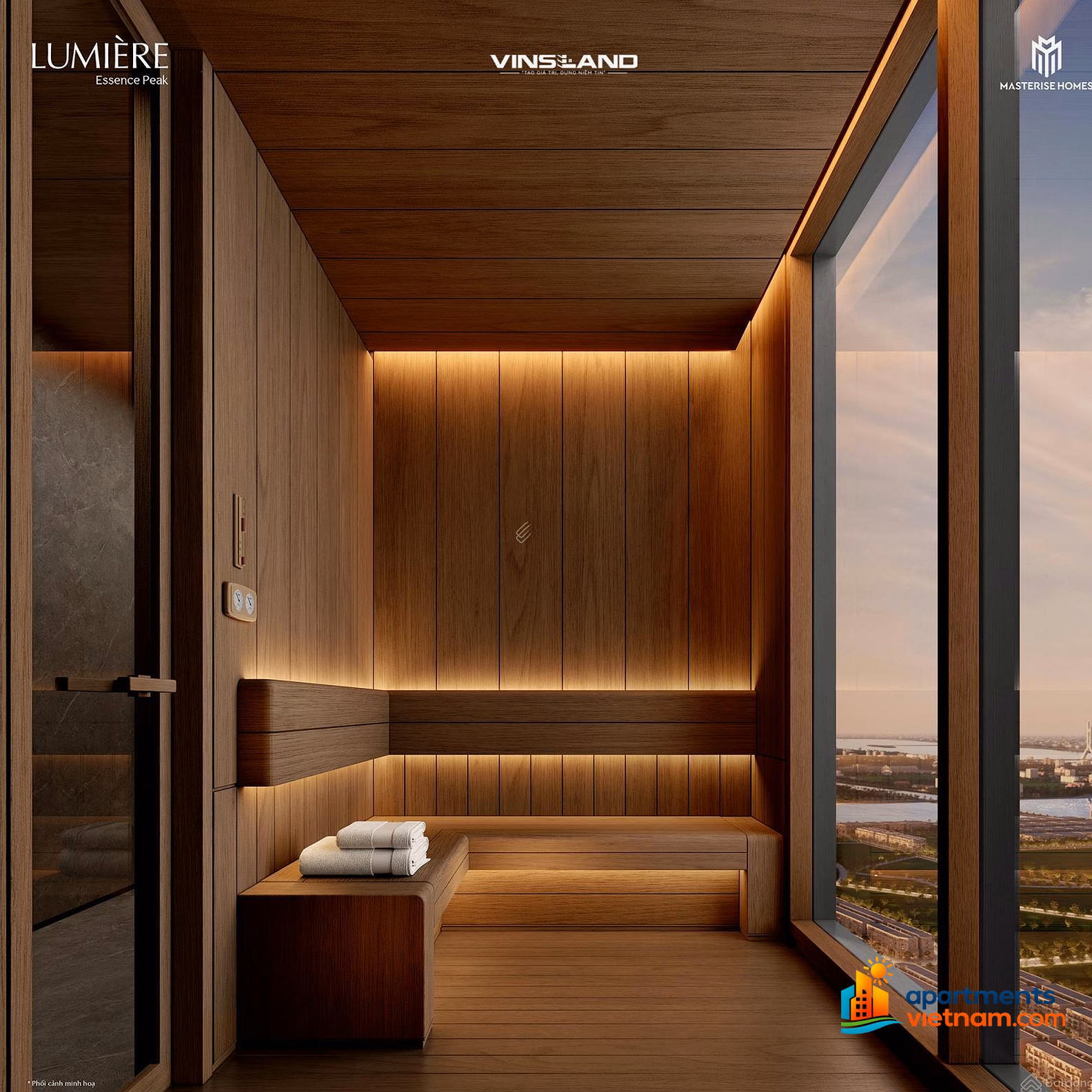 The last apartment building has a 2-bedroom apartment with a view directly facing the central lake. Classy Expo view 0384 121 ***