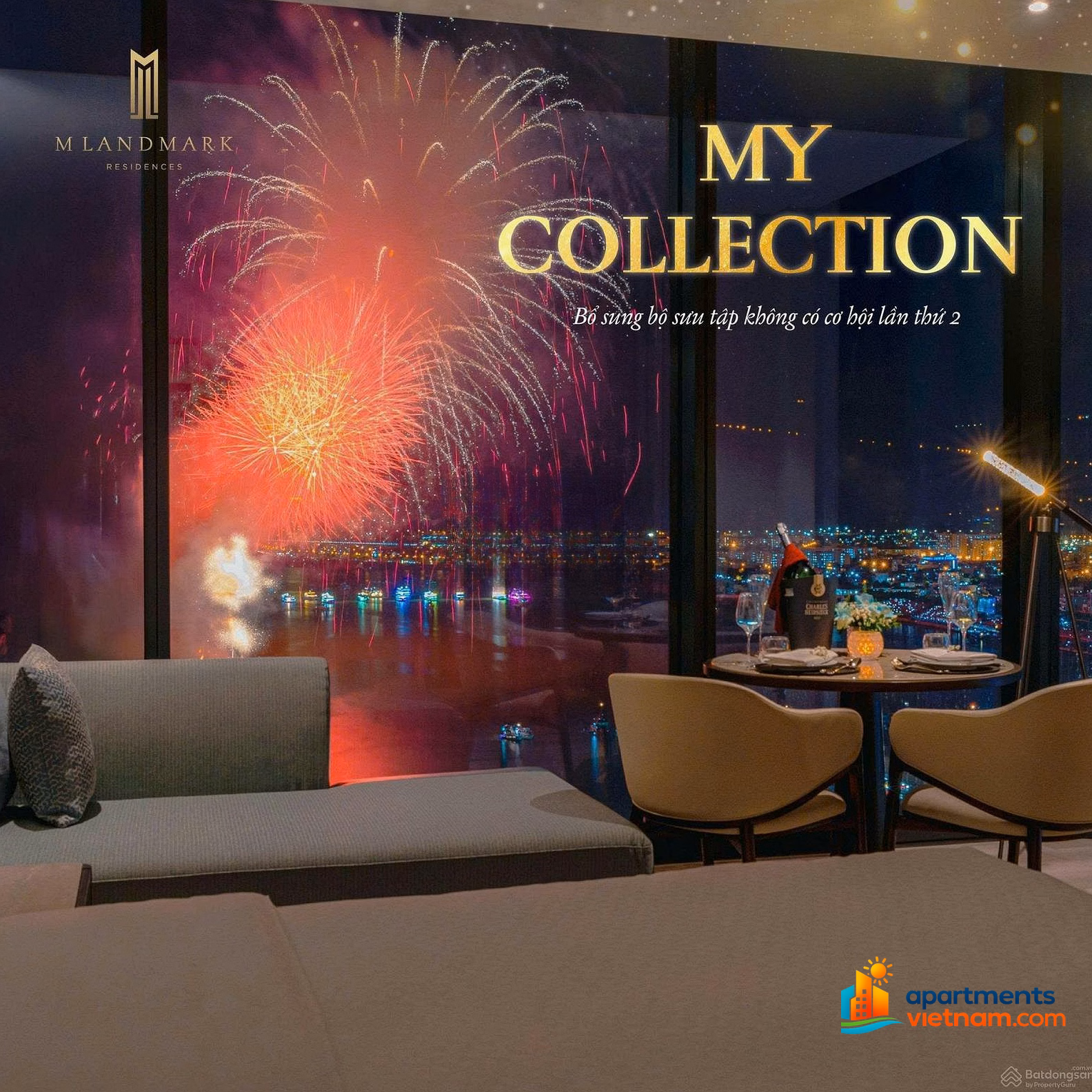 Apartment with direct view of Han River M Landmark, affirming the class of the upper class in Da Nang