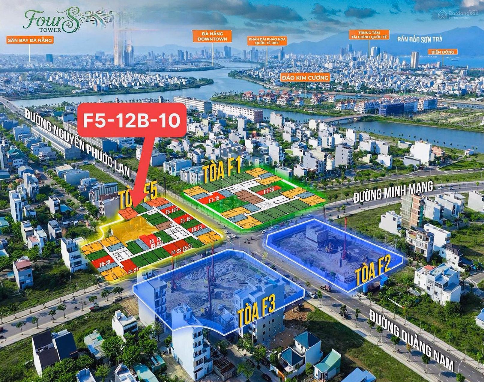 Fours Tower sells Han River fireworks diplomatic apartment 1 bedroom + 1 for only 2 billion 609 F5-12B-10