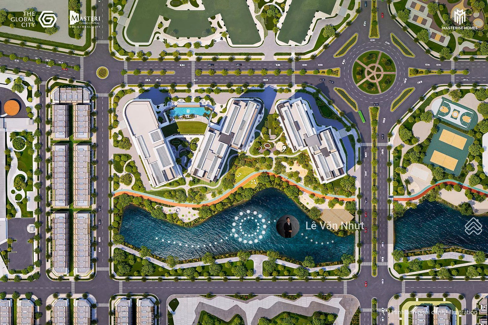 1 bedroom apartment only 6 billion 33 all in - Masteri Cosmo Central at The Global City - pool view