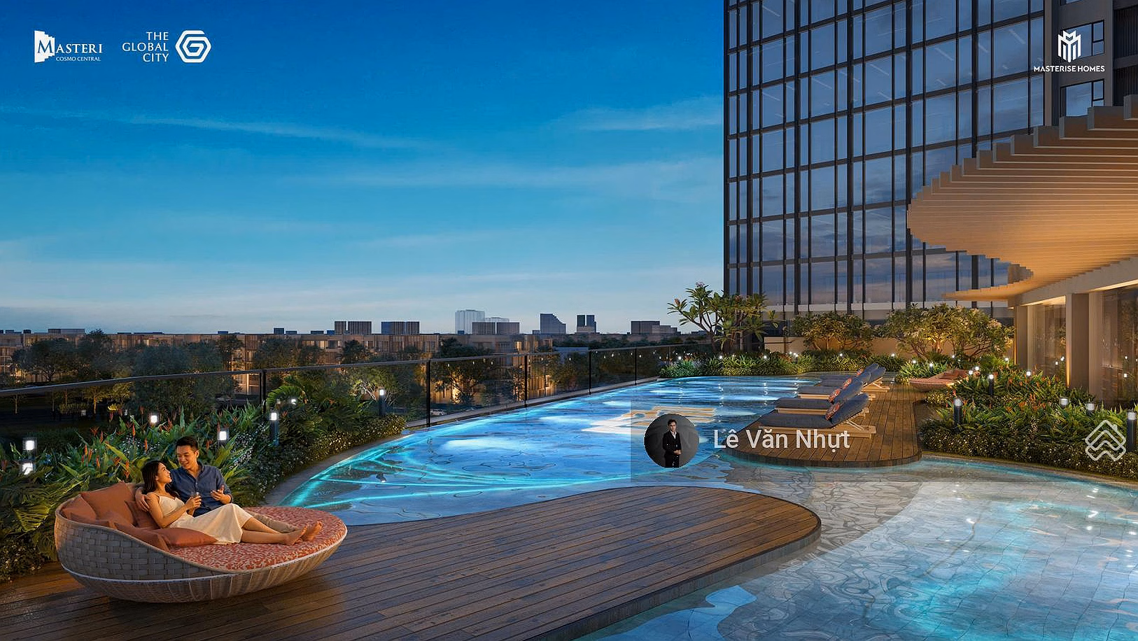 1 bedroom apartment only 6 billion 33 all in - Masteri Cosmo Central at The Global City - pool view