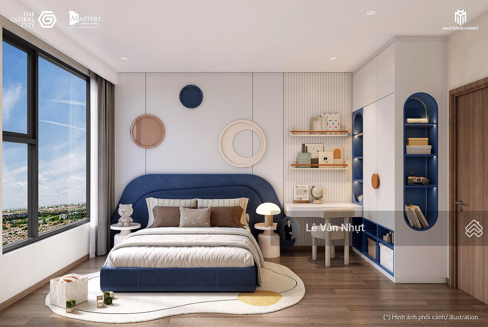 Extremely soft - 2 bedroom apartment Tower A Masteri Cosmo Central only 8.875 billion all in - middle floor pool and river view