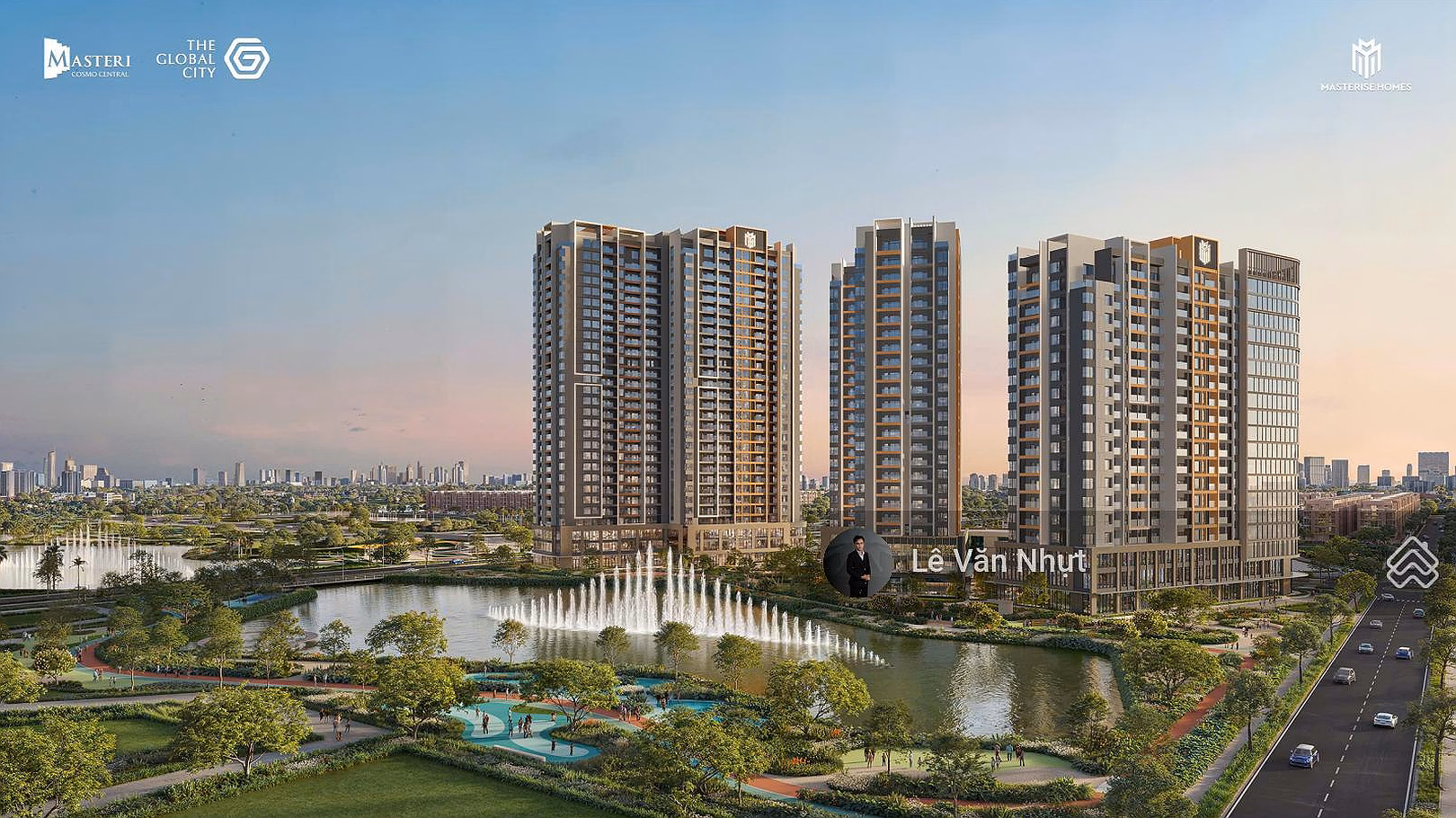 Extremely soft - 3 bedroom apartment Tower A Masteri Cosmo Central only 11.76 billion all in - middle floor pool and river view
