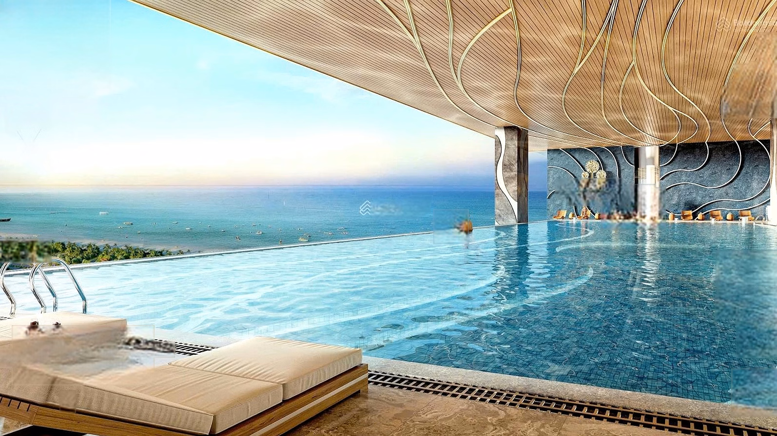 HOT! Exclusive apartment with top beautiful view of Newtown Diamond project - View of My Khe Beach - View of Golf Course