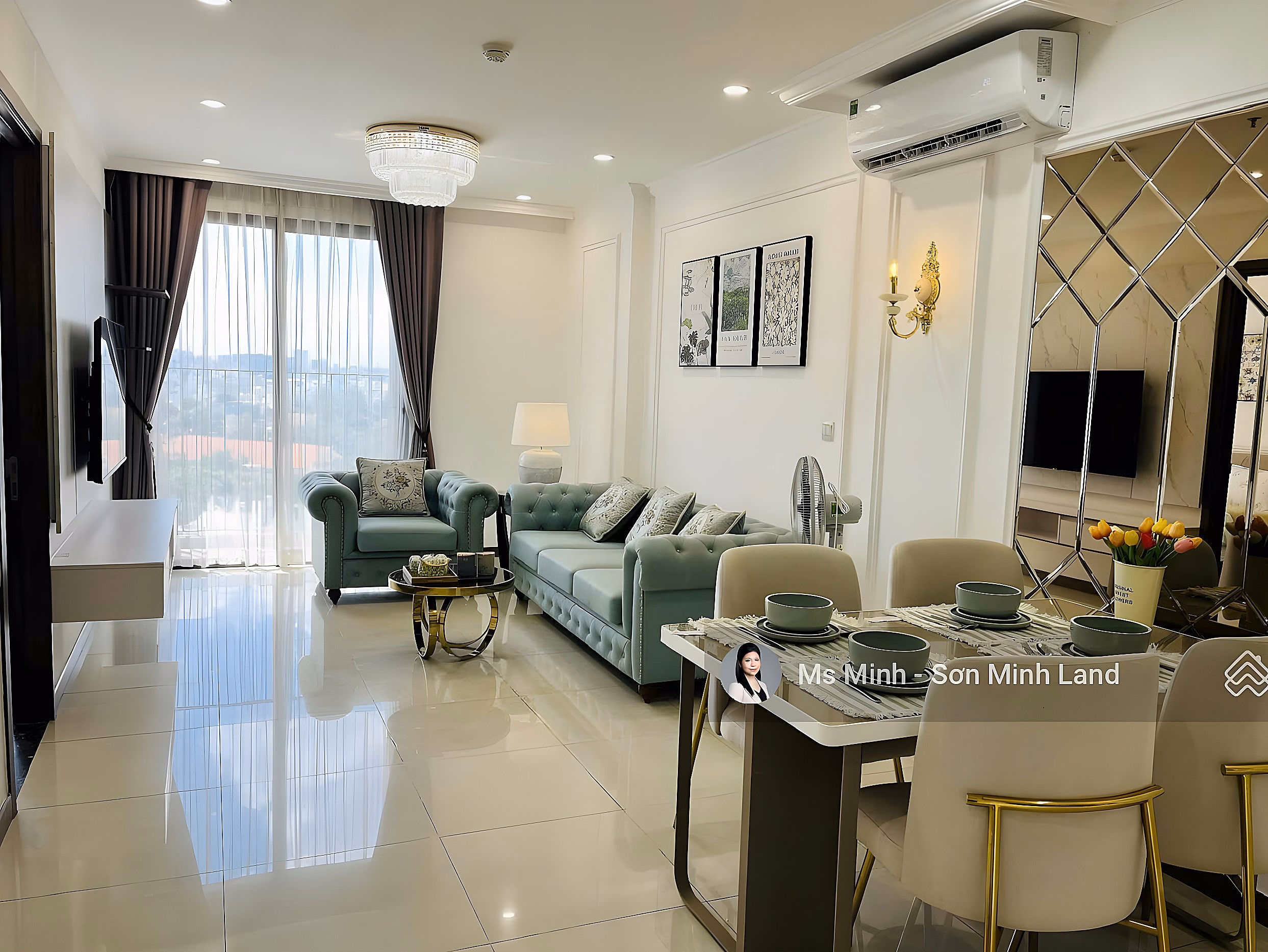 Beautiful new 2 bedroom 87m2 apartment for rent - available - sentimental price at Ha Do Centrosa. Son Minh Land