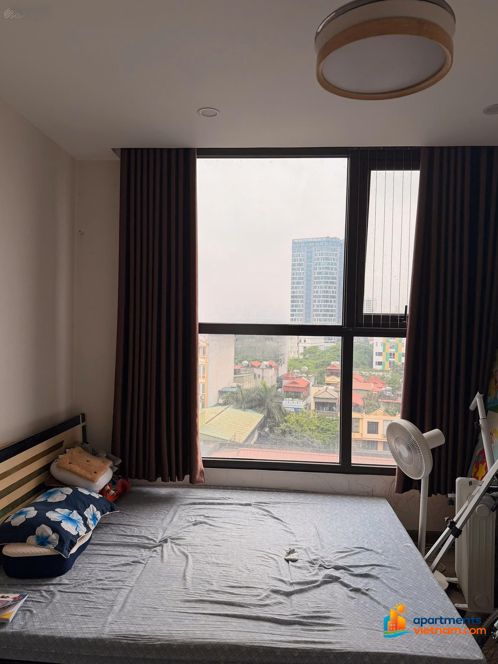 3 bedroom corner apartment for rent with Green Pearl Minh Khai swimming pool view, fully furnished, move in immediately