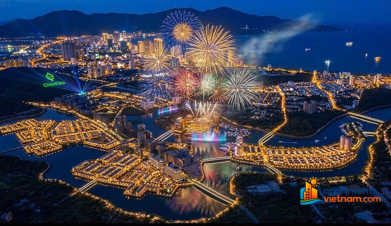 3-bedroom corner apartment CH28 - 90m2 river view, view of The Onsen 2 villa - Charmora City Nha Trang only 7.7 billion