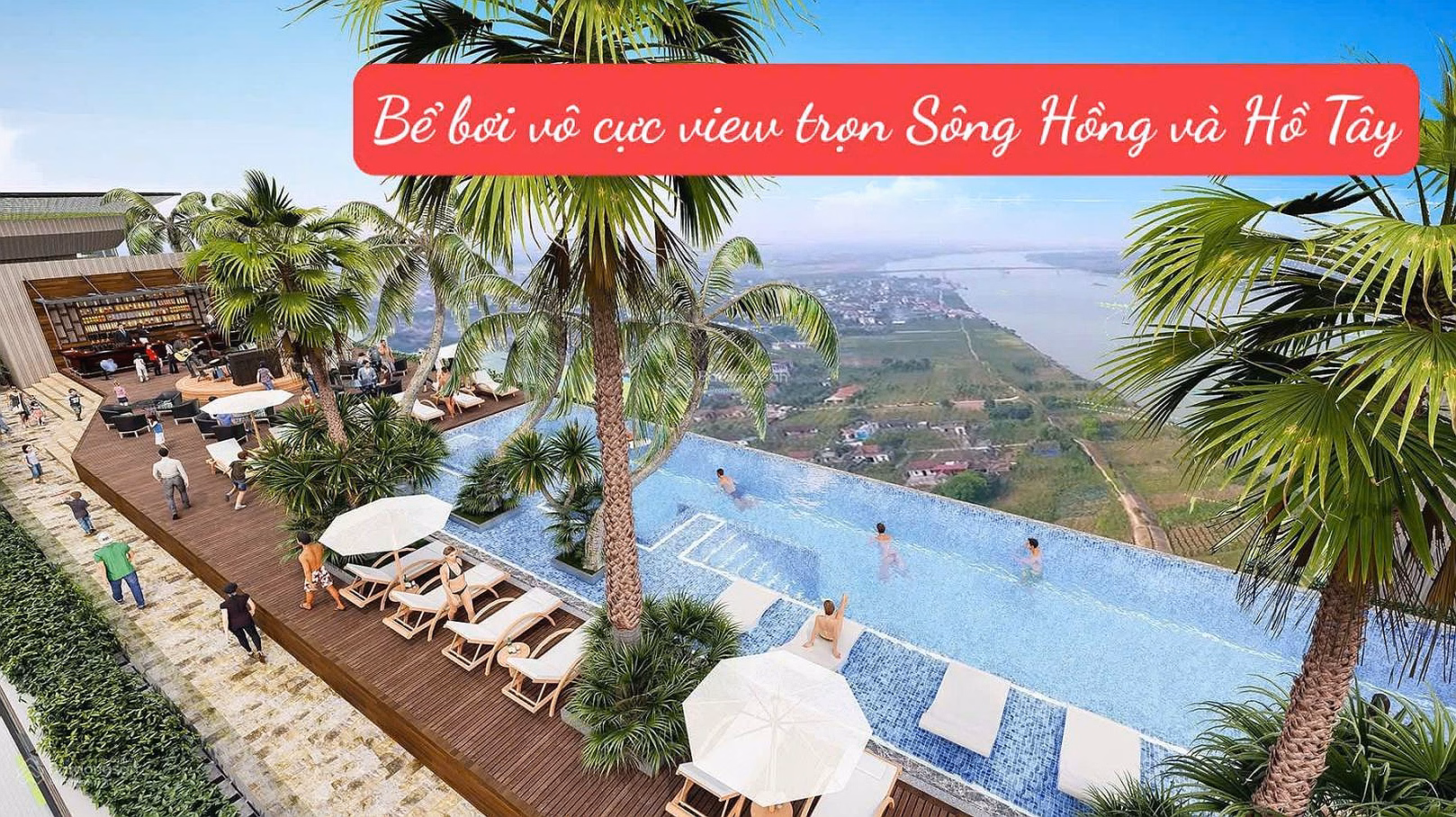 Only 1 Duplex apartment with full view of the Red River and Nhat Tan Bridge, first phase price, Noble Tay Ho, beautiful floor
