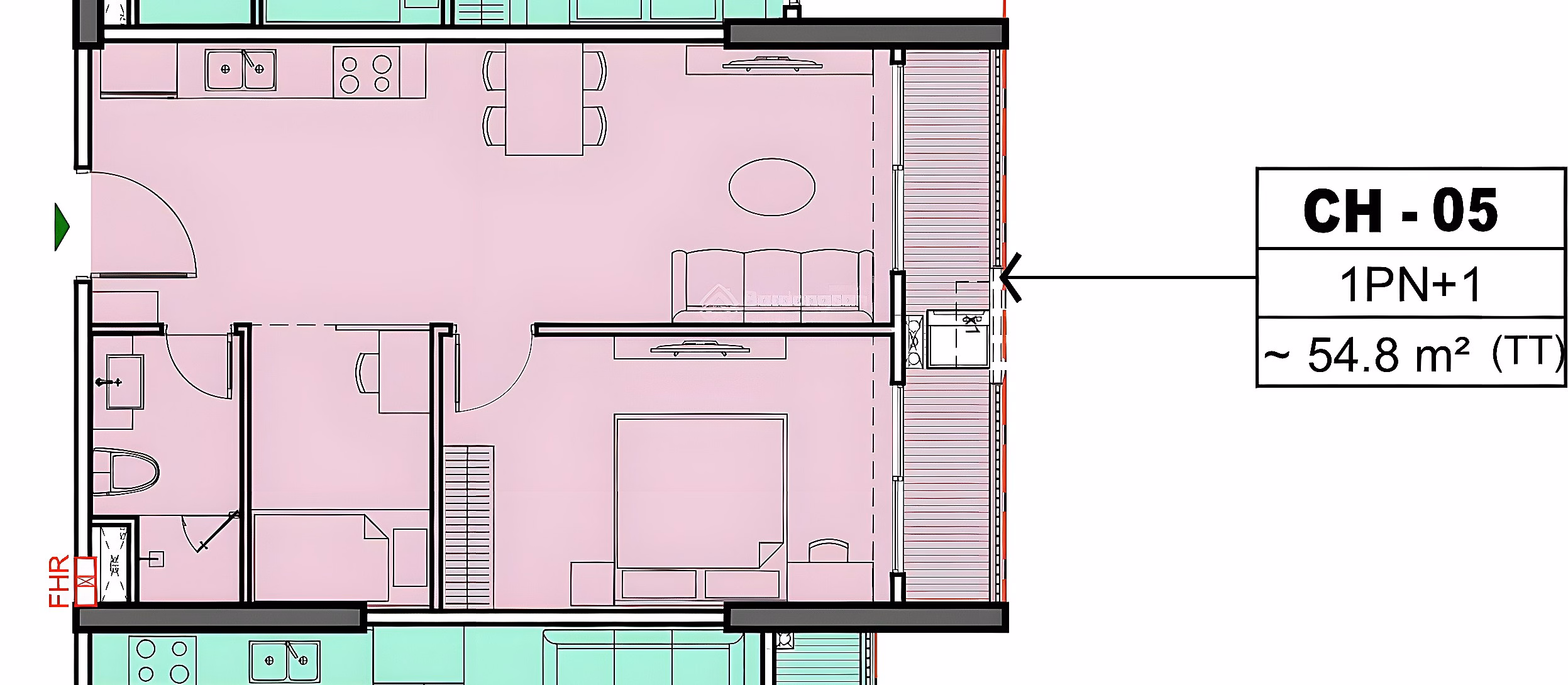 1 SINGLE APARTMENT PRICE 3,960 BILLION, 1N+ APARTMENT, SOUTHEAST, Area 54.4M2, PARIS BUILDING 5, 2X VINHOMES FLOOR. 0869 547 ***