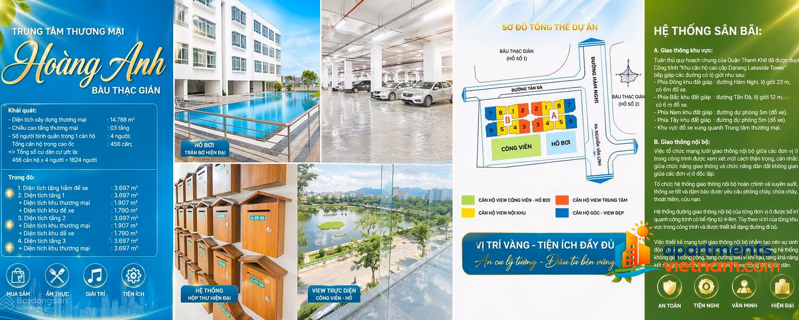 32 million/month 3-bedroom corner apartment, 117.63m2 HAGL Lakeview (72 Ham Nghi)