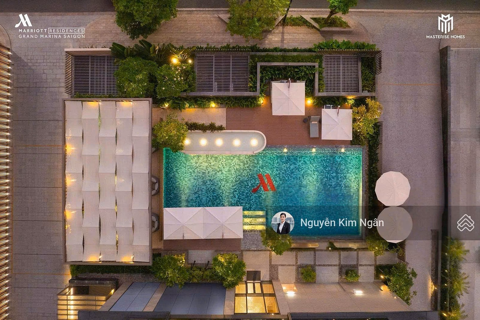 1 bedroom apartment for rent 38 million/month free of management fee at Grand Marina Saigon