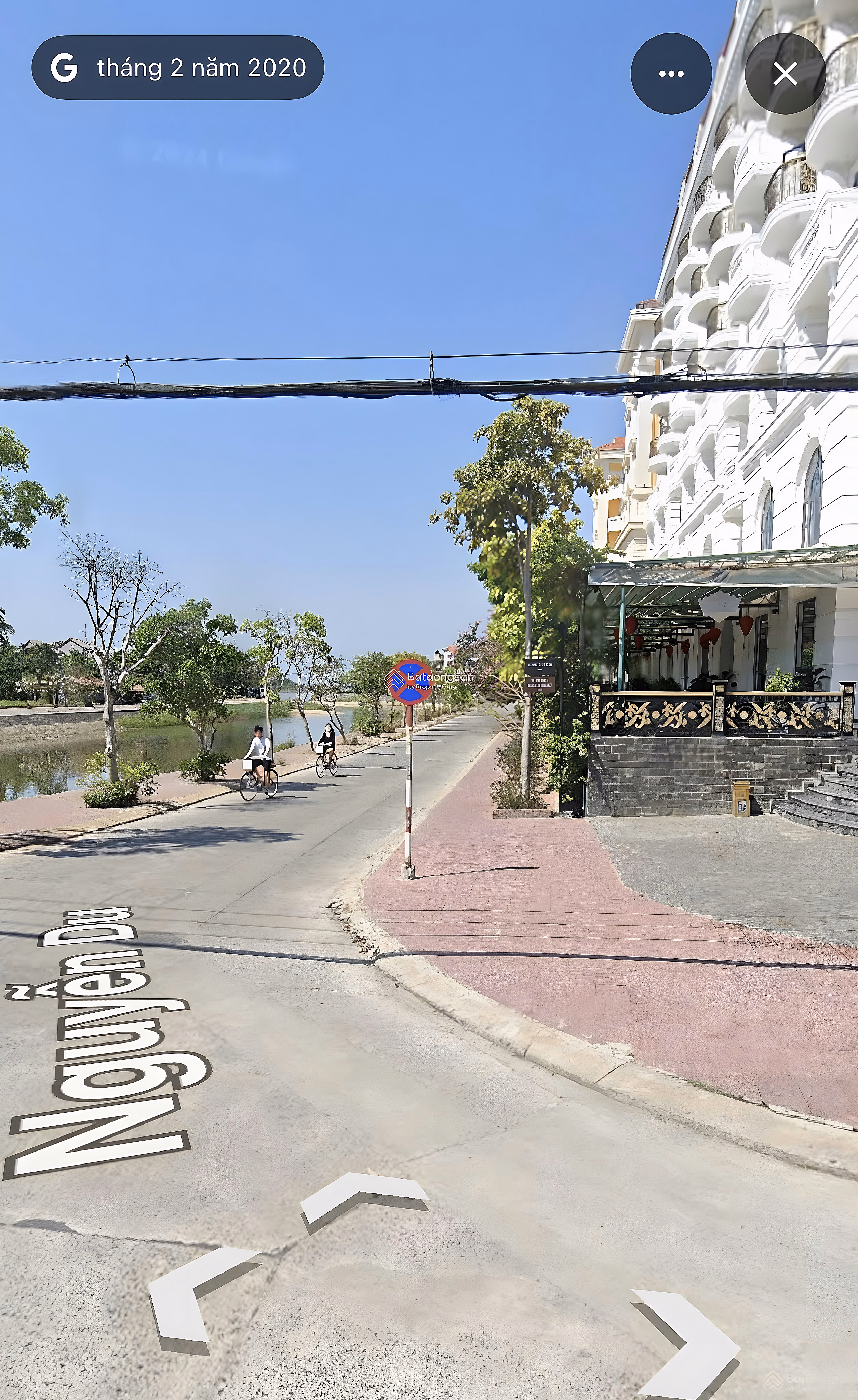 Land for sale on Nguyen Du street, Hoi An ancient town, beautiful view directly to Hoai river. Urgent sale price. Area 161m2