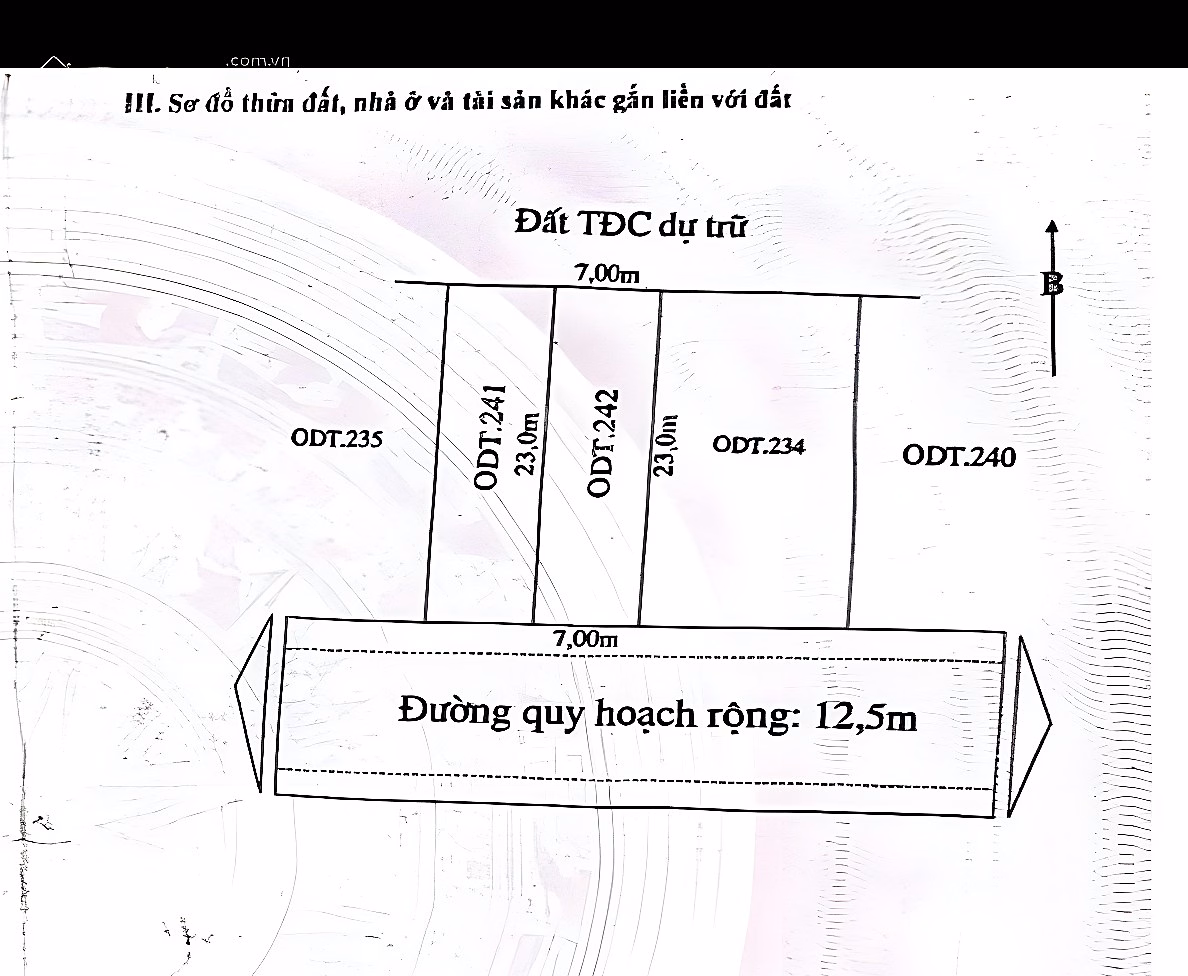 Land for sale on Nguyen Du street, Hoi An ancient town, beautiful view directly to Hoai river. Urgent sale price. Area 161m2
