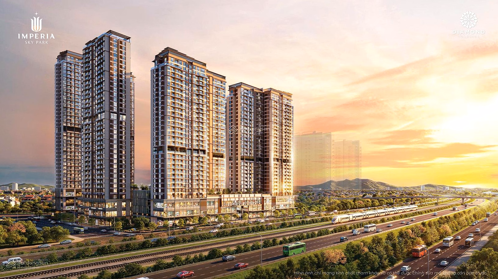 Cool middle floor apartment 61.7m2 price 5.1 billion Imperia Sky Park near Le Trong Tan, History Museum