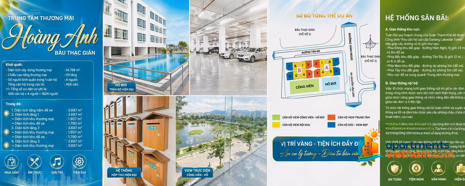 Hoang Anh Lakeview Residence Wiew apartment for rent with full furniture 30 million/month