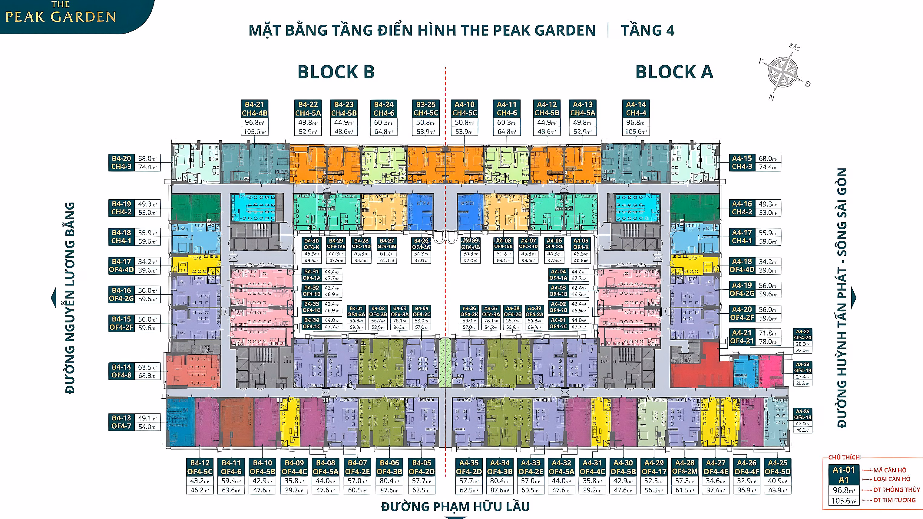 Get booking The Peak Garden adjacent to Phu My Hung, next to Tan My station, price from only 75 million/m2
