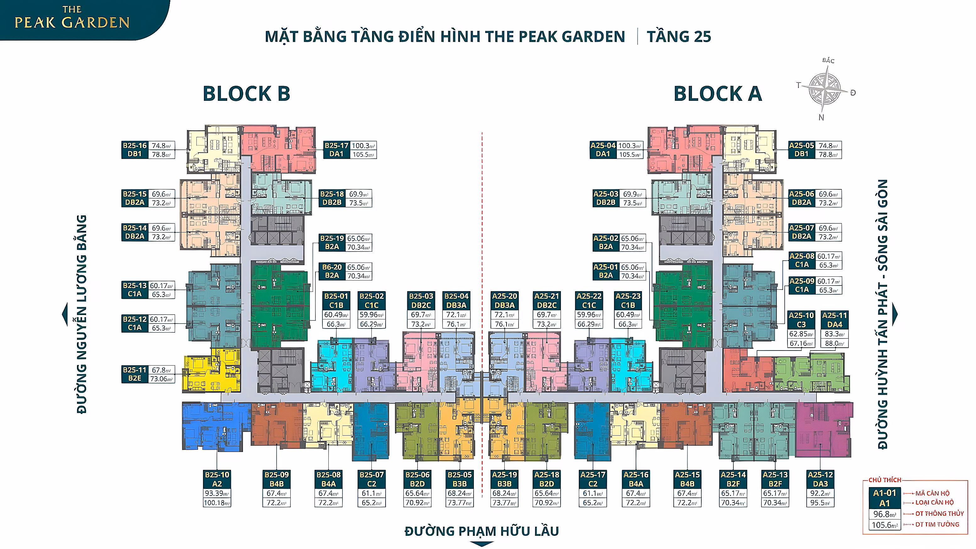 Get booking The Peak Garden adjacent to Phu My Hung, next to Tan My station, price from only 75 million/m2