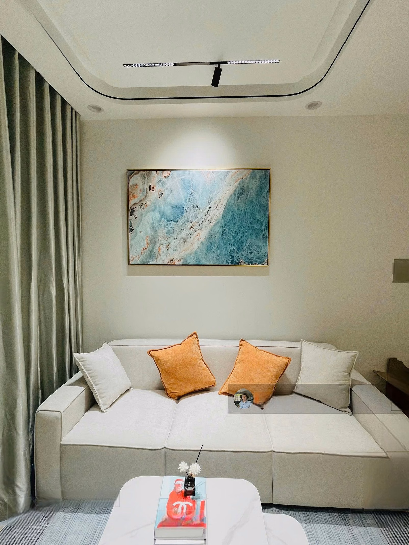 Commercial corner apartment for sale in SSH08 Ha Quang Apartment - Cool East facing balcony - Fully furnished