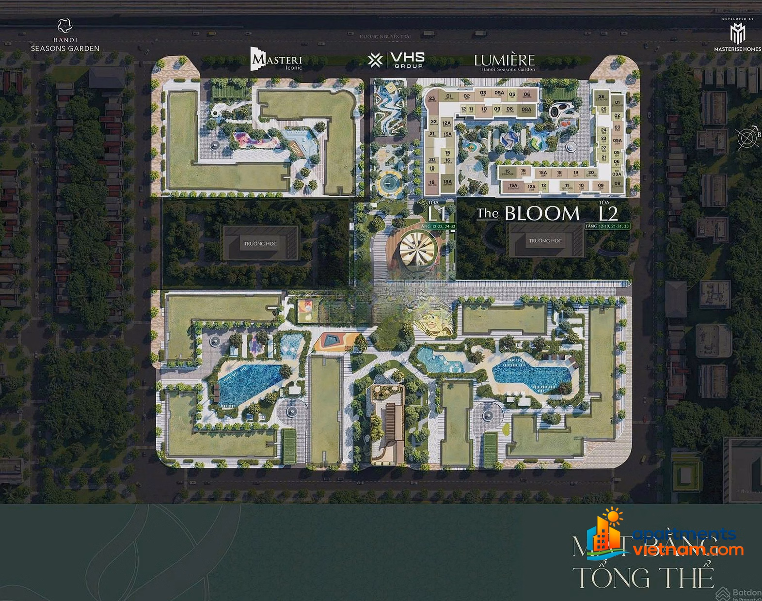 Site information, sales policies, official incentives for buildings 1 and 2 of Mas Cao Xa La project