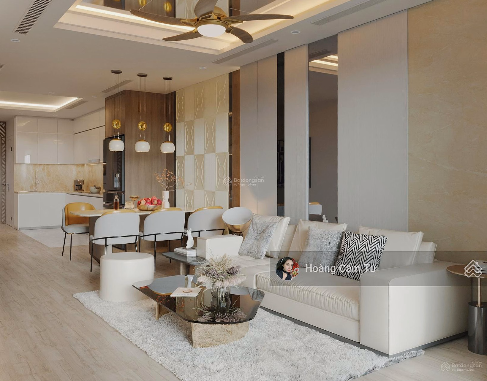Apartment for rent at The Flemington District 11, 120m2 Price 22 Million 3 bedrooms 2 bathrooms, super airy*** Tu