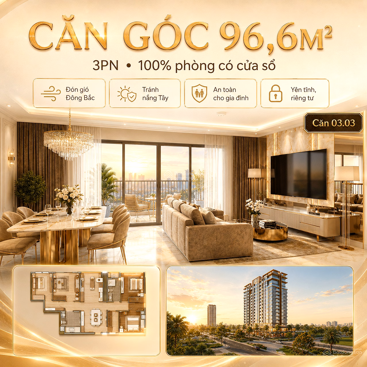 The owner cut a loss on the 3-bedroom corner apartment - Masteri Sky Quarter A| Bottom price 80 million/m2 & free Iphone 17 Pro Max