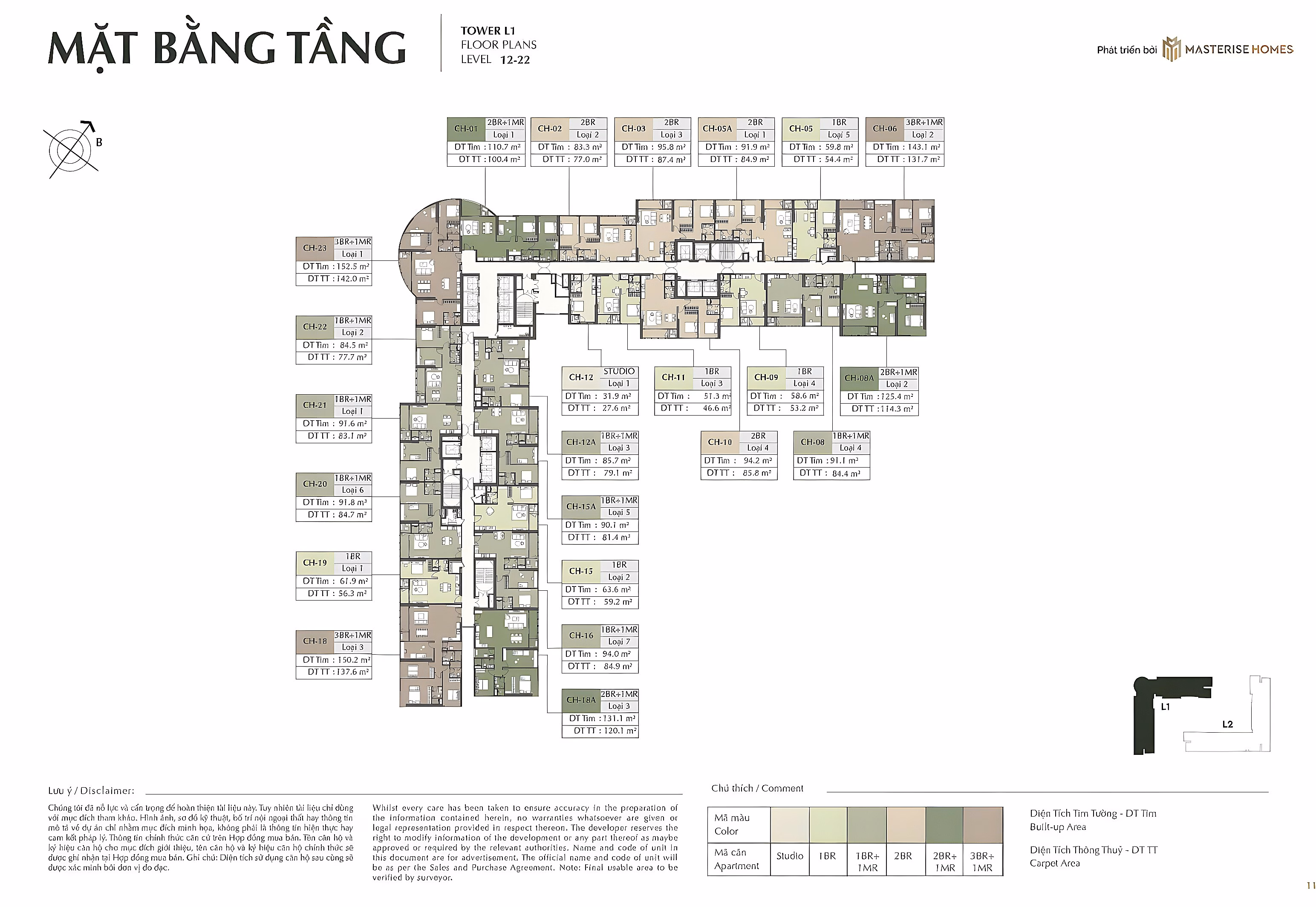 Full fund F1 - 2 bedrooms L2 - best price Cao Xa La - beautiful Southeast axis - only 10.6 billion