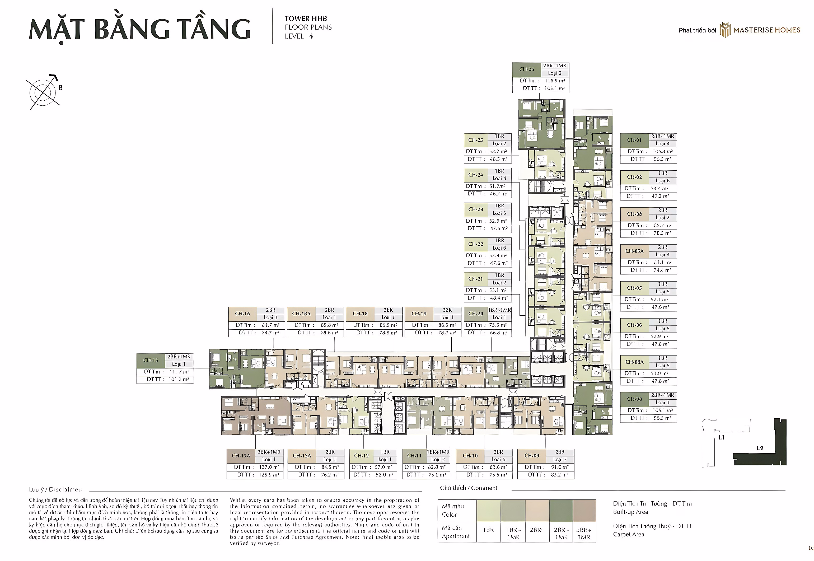 Full fund F1 - 2 bedrooms L2 - best price Cao Xa La - beautiful Southeast axis - only 10.6 billion