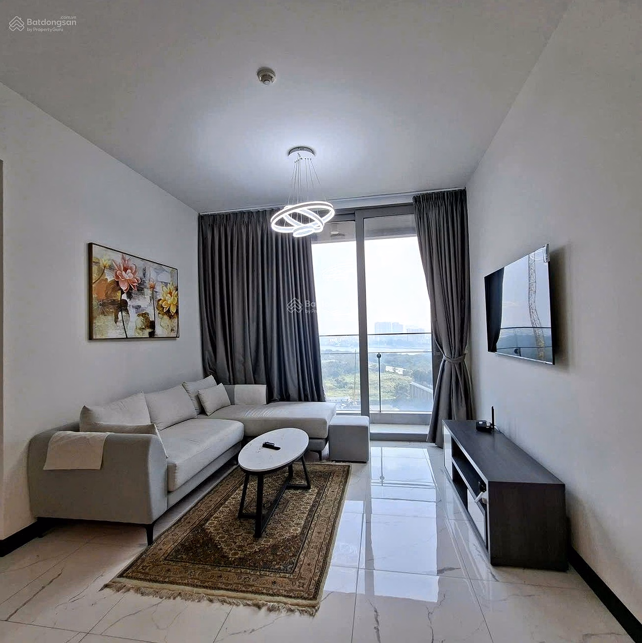 Empire City - 1 fully furnished bedroom for rent, middle floor, river view, best price 22 million/month