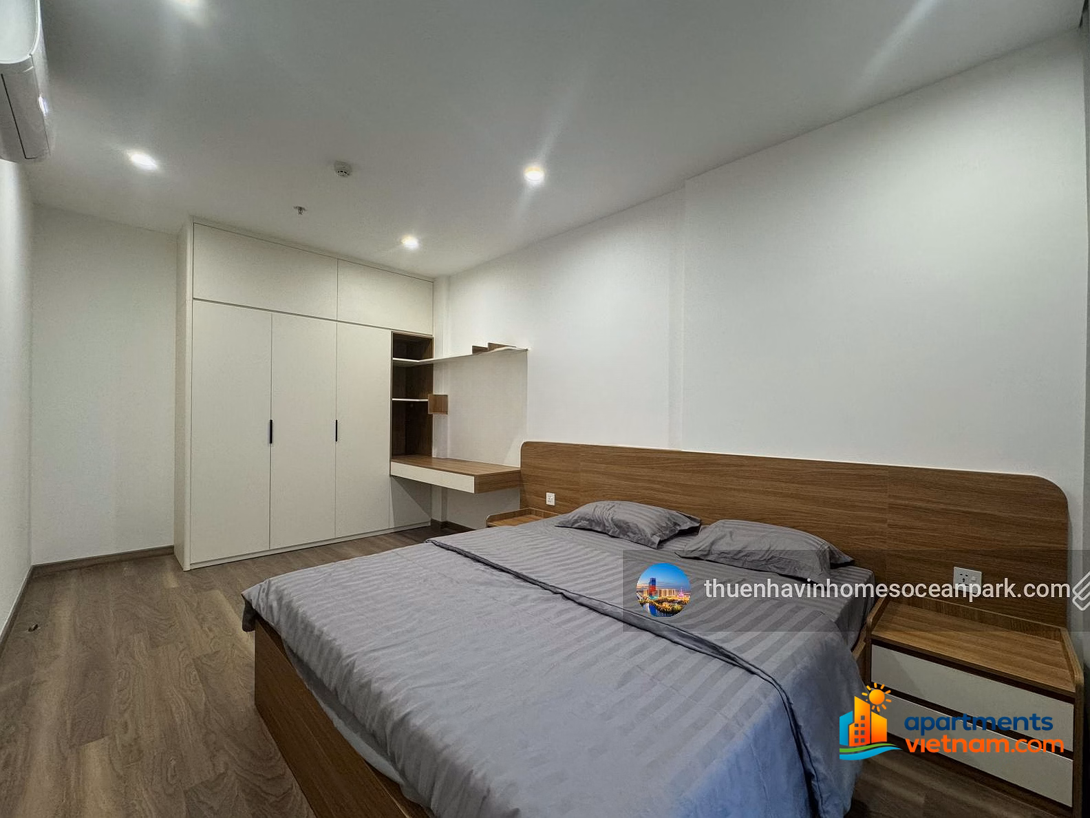 Super product 1 bedroom 48m2 full of beautiful furniture, 100% new, rental price only 8 million/month at Zurich Vinhomes Ocean Park