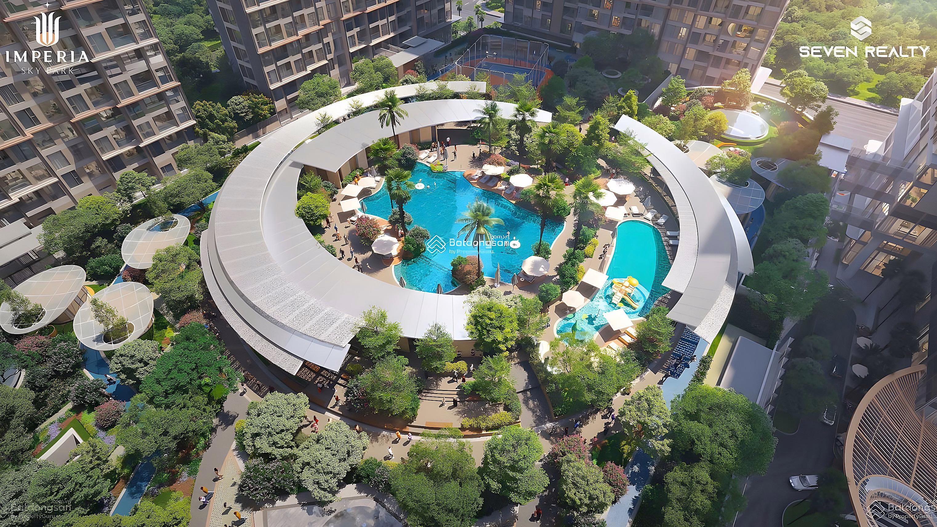 Cheapest 1-bedroom, 2-bedroom, 3-bedroom foreign exchange fund, Imperia Sky Park project, Southeast direction, high stock, HTLS 0% 24 months
