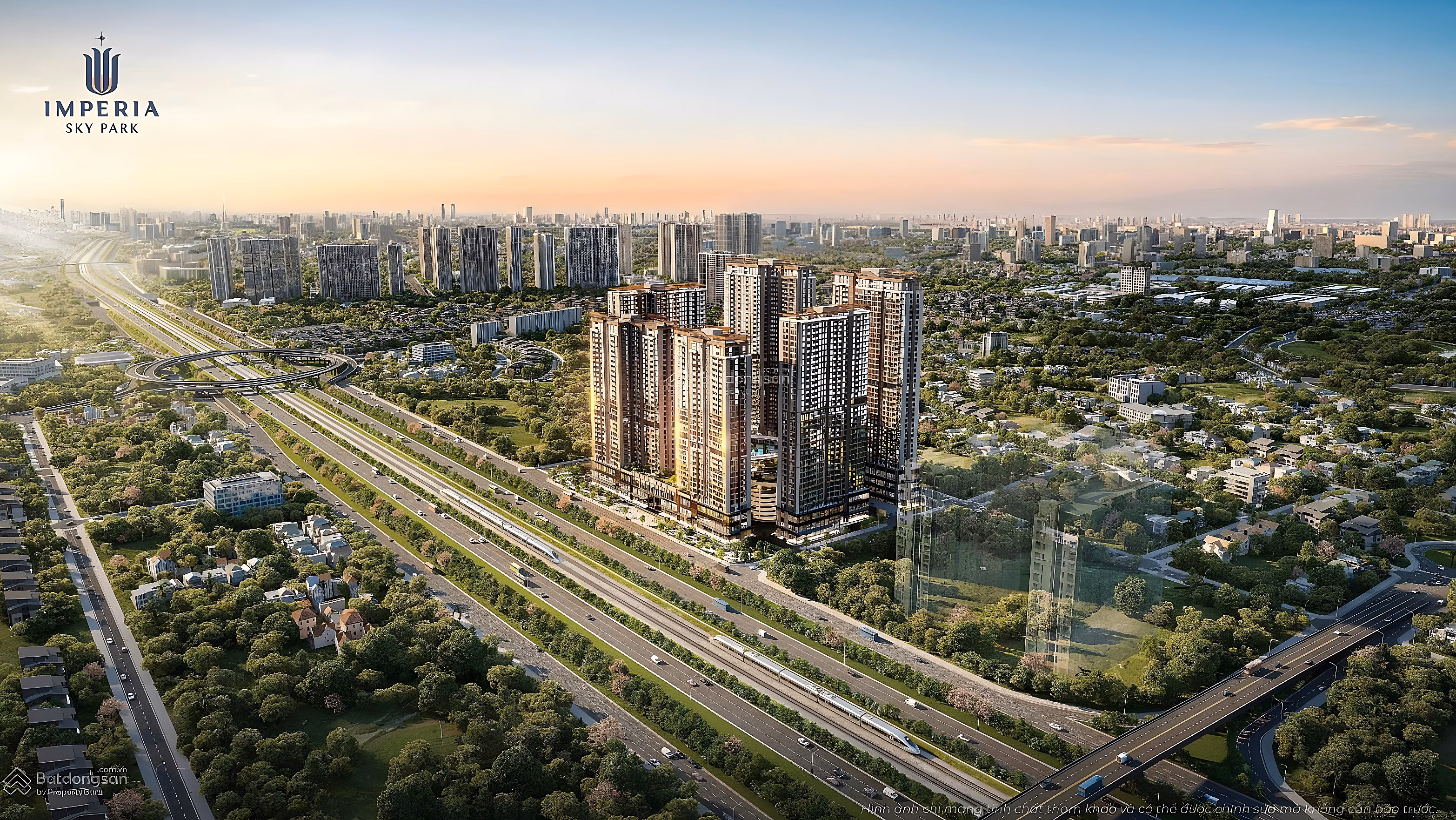 Cheapest 1-bedroom, 2-bedroom, 3-bedroom foreign exchange fund, Imperia Sky Park project, Southeast direction, high stock, HTLS 0% 24 months