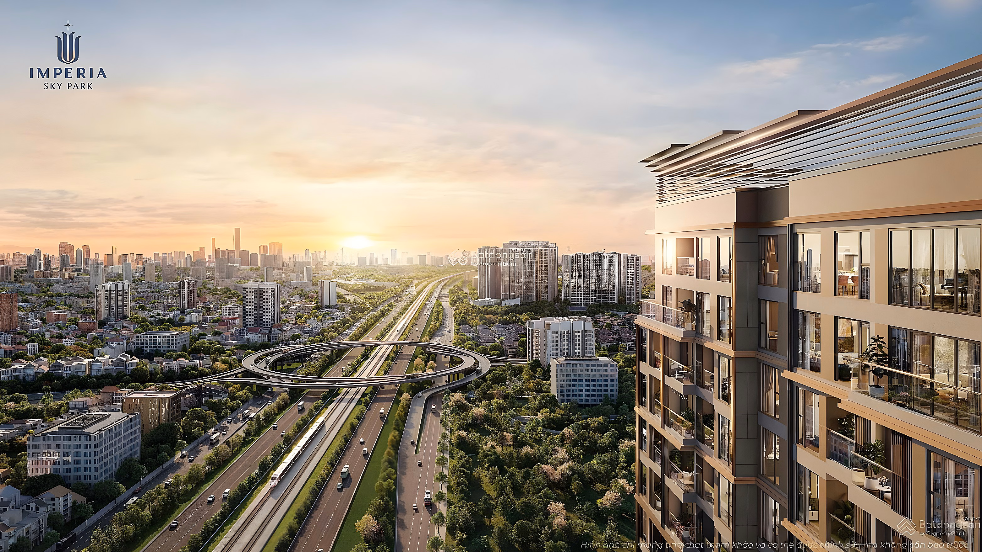 Cheapest 1-bedroom, 2-bedroom, 3-bedroom foreign exchange fund, Imperia Sky Park project, Southeast direction, high stock, HTLS 0% 24 months