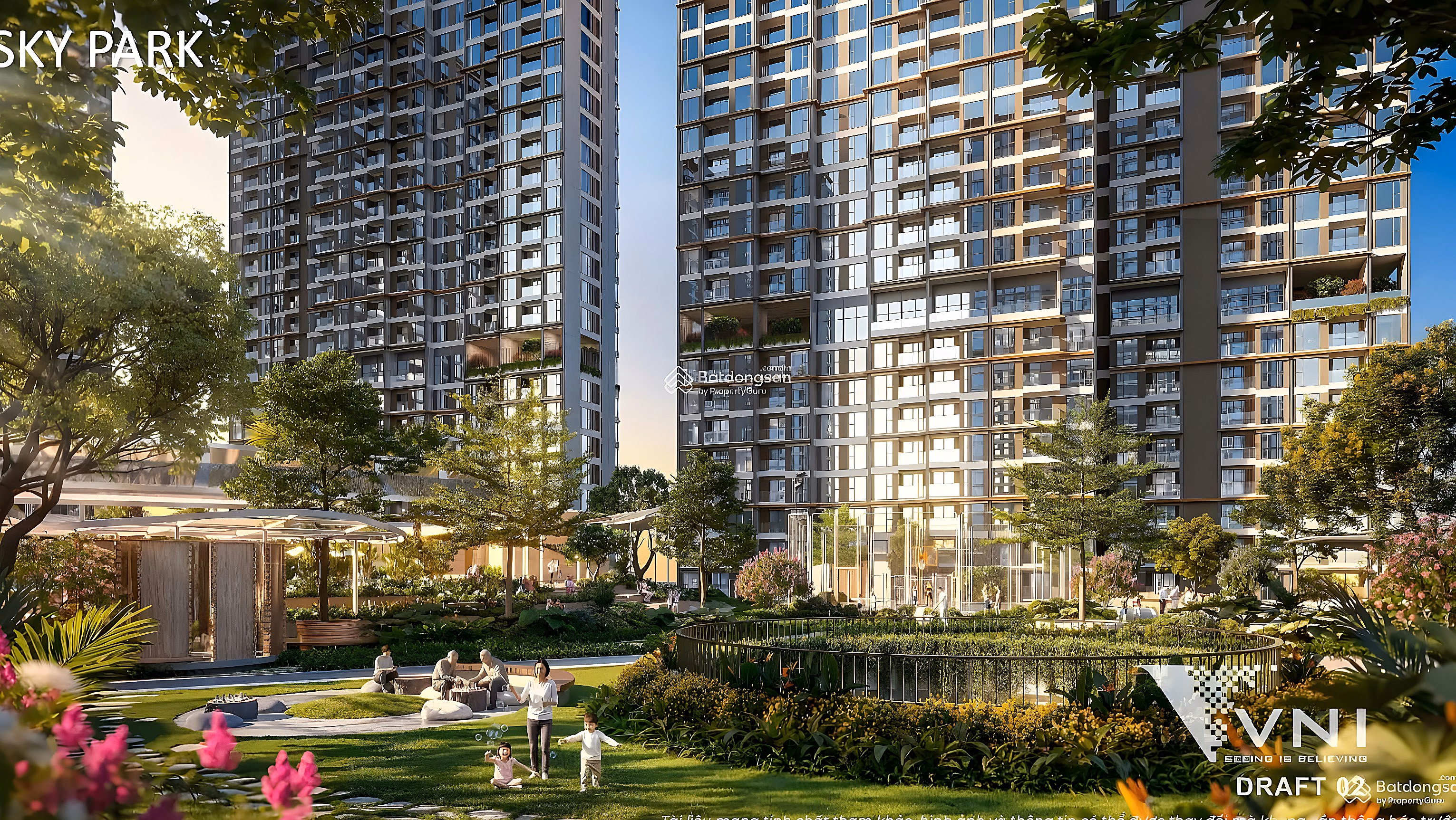 Cheapest 1-bedroom, 2-bedroom, 3-bedroom foreign exchange fund, Imperia Sky Park project, Southeast direction, high stock, HTLS 0% 24 months