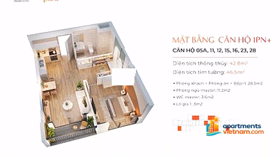 Direct Owner Selling 2BR+ Apartment at The Sola Park, Vinhomes Smart City – Southeast Balcony, Price 5.1 Billion VND