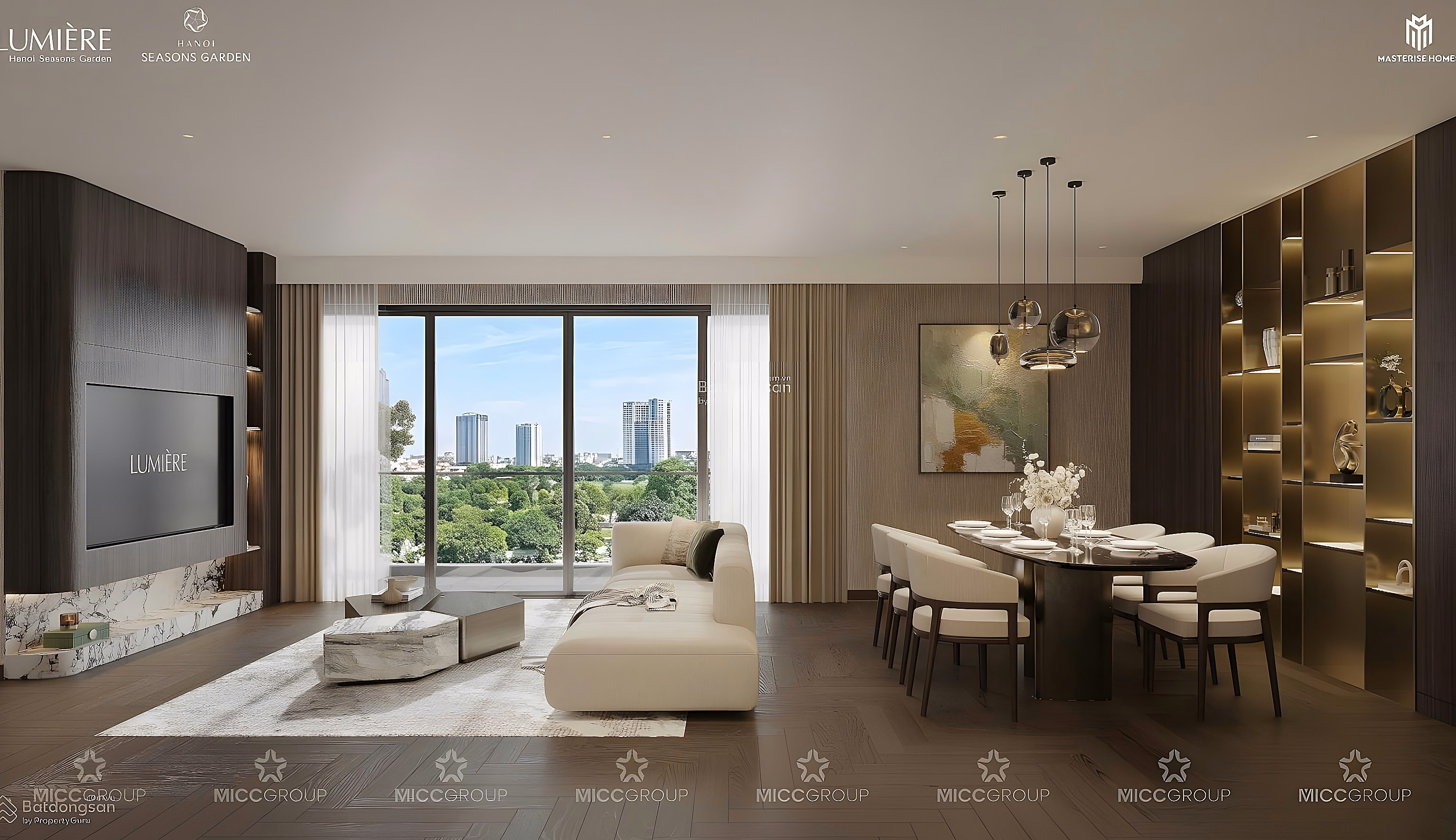 Extremely shocking price of Vin Cao Xa La Nguyen Trai. Exclusive fund of beautiful 1 - 3 bedroom apartments, high discounts, beautiful view