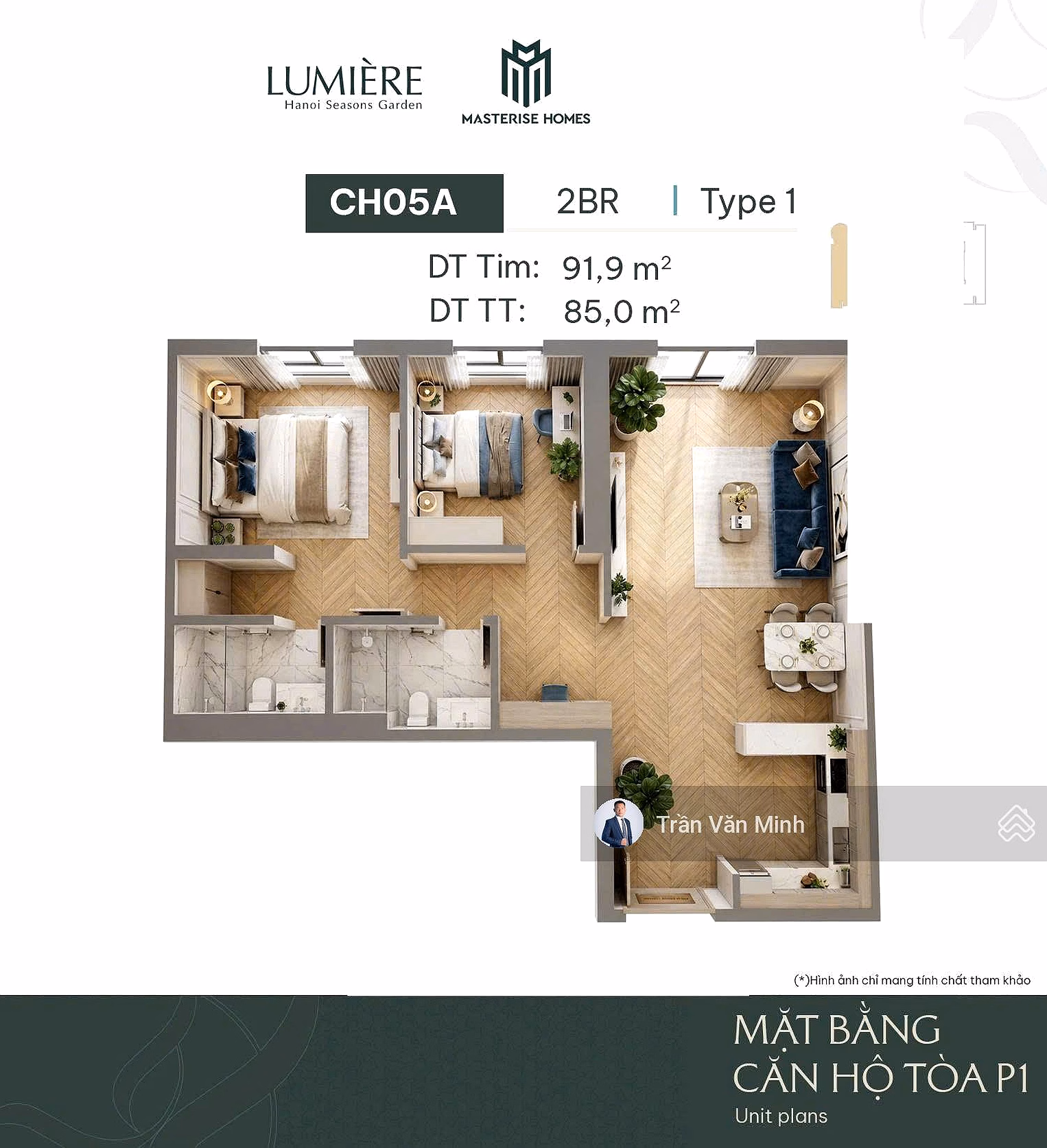 Diplomatic apartment Masteri Hanoi Seasons Garden (Cao Xa La), beautiful apartment with good price, contact now