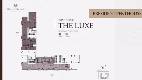 Penthouse The Matrix One Premium for sale - Floor area 771.4 m2 view of stadium and 50ha park