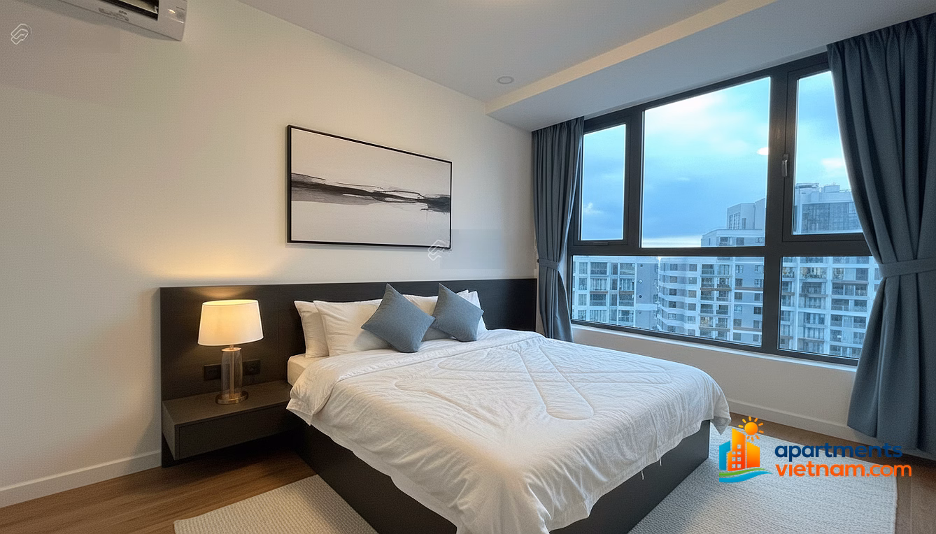 Precia An Phu luxury apartment 2 bedrooms 2 bathrooms (71m2) full of beautiful furniture, price 18 million/month