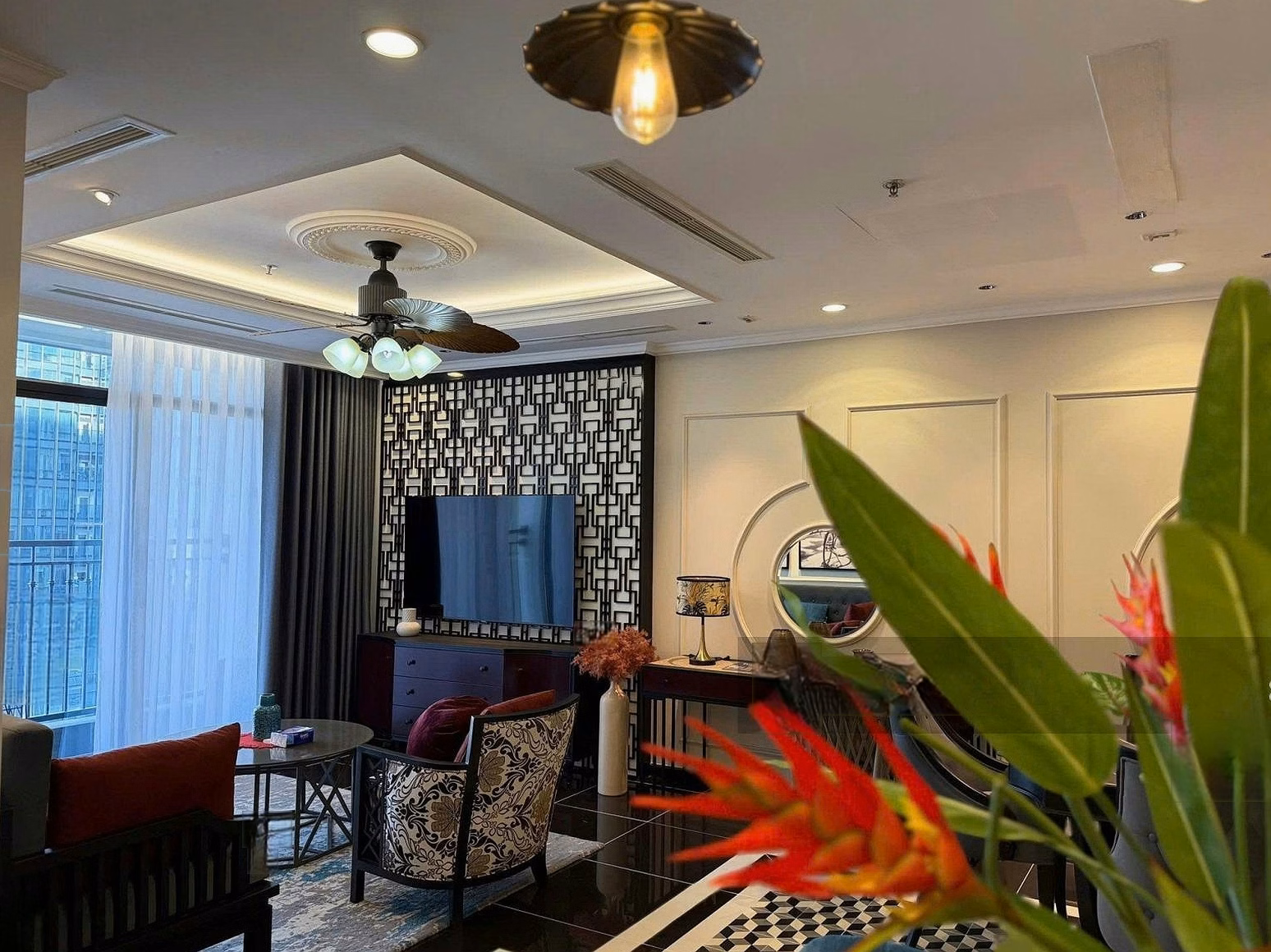 Luxurious 3 bedroom decor style Indochine for rent