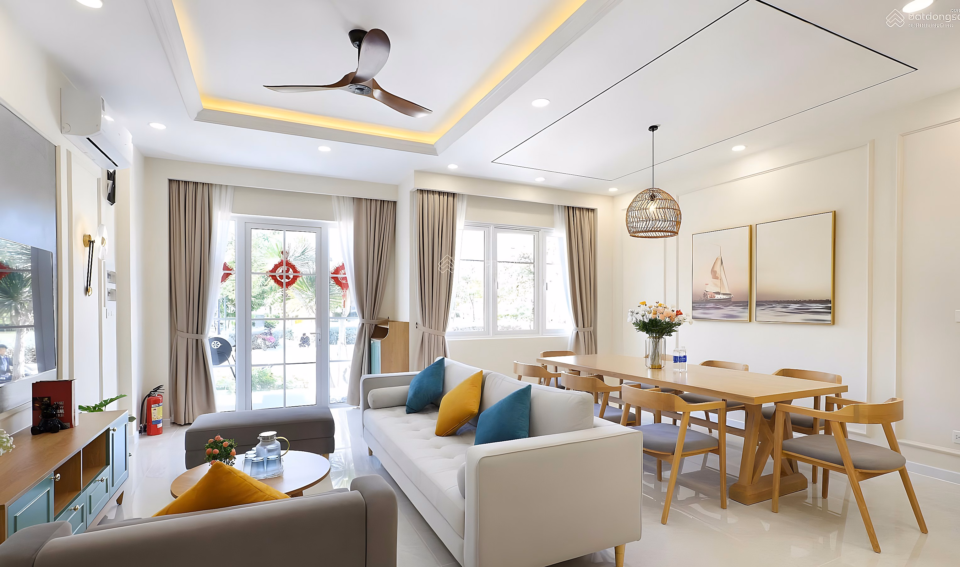 The only Orchard Garden apartment for sale with private red book, 3 bedrooms, 100m2, extremely beautiful interior, priced at only 9.1 billion