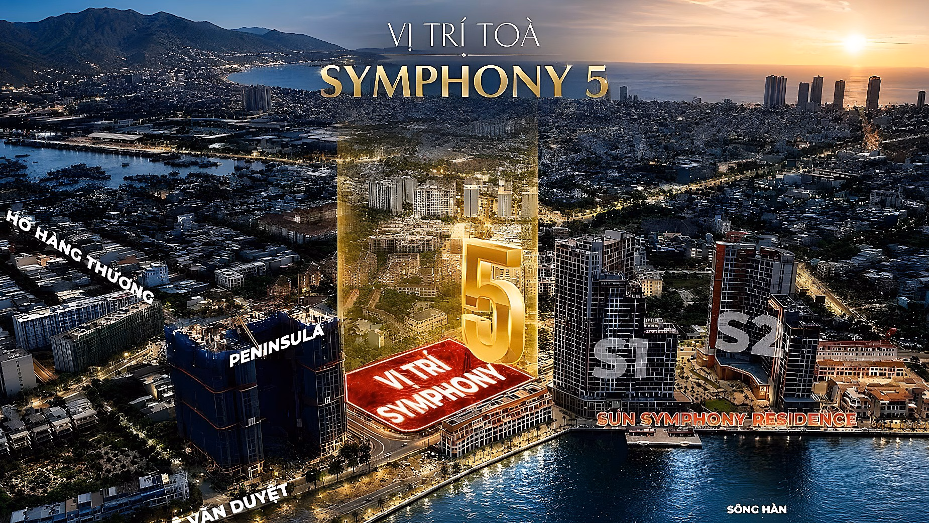 Sun Symphony 5 luxury apartment, direct view of Han River. Exploiting cash flow 10 - 12%/year
