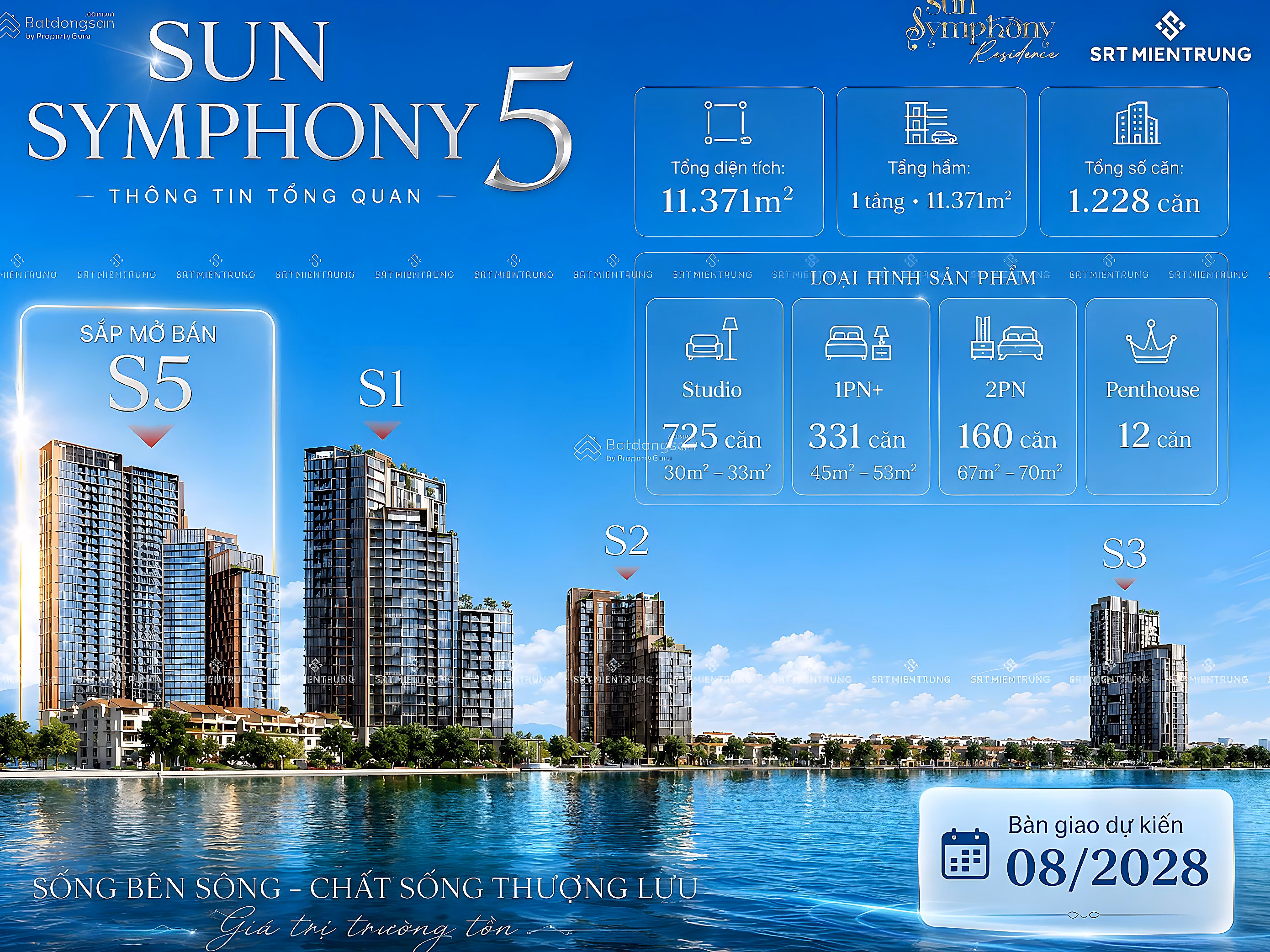 SRT Tho Phan - exclusive shopping cart SRT apartments directly facing the river, studio apartments with sea view at super good prices