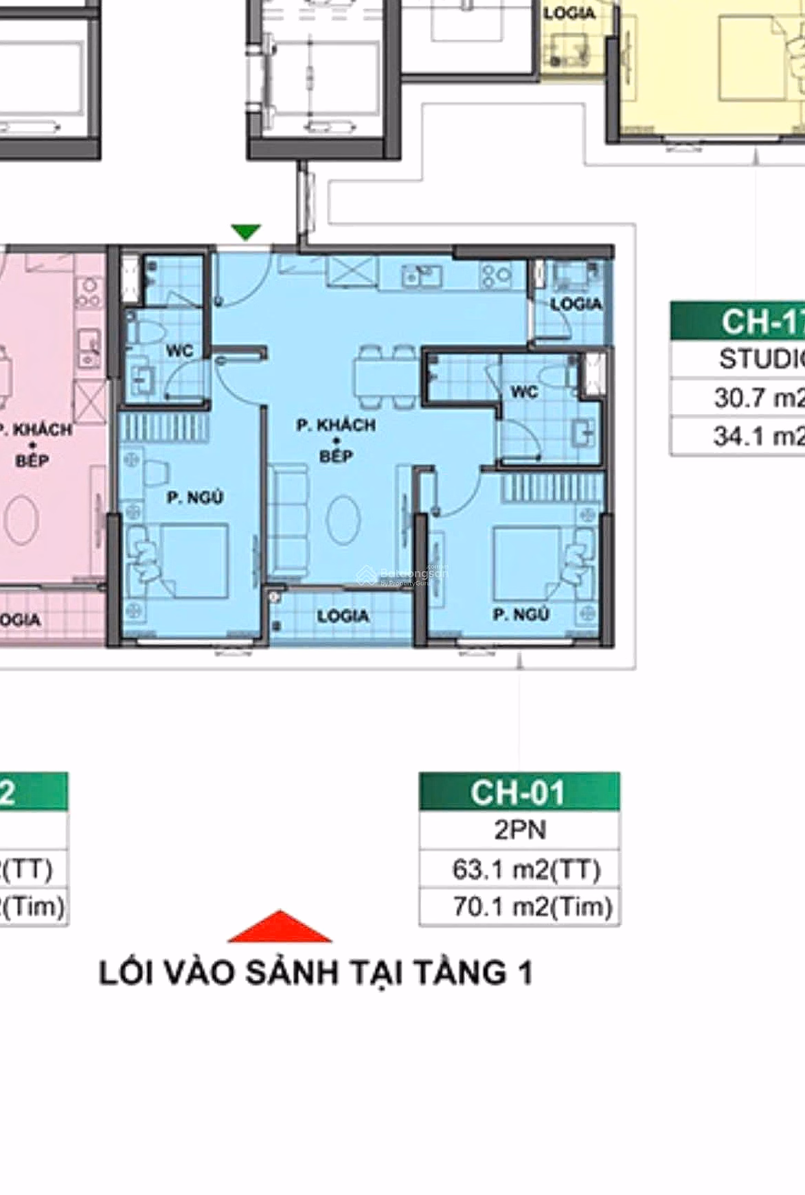 Selling 2BR, 2VS apartment, 63m2 corner, Beverly Vinhomes Ocean Park, open view, price 4.1 billion